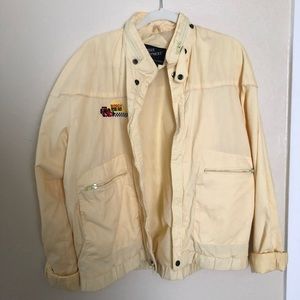 retro yellow racing jacket